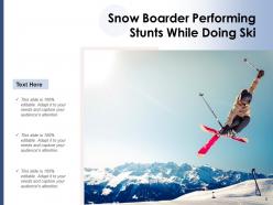 SKI Vacations Mountain Tourist Performing Christmas