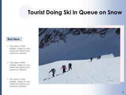SKI Vacations Mountain Tourist Performing Christmas