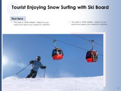 SKI Vacations Mountain Tourist Performing Christmas