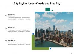 Skyline Suspension Commuters Buildings Bridge