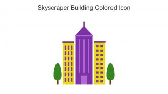 Skyscraper Building Colored Icon In Powerpoint Pptx Png And Editable Eps Format