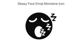 Sleepy Face Emoji Monotone Icon In Powerpoint Pptx Png And Editable Eps Format