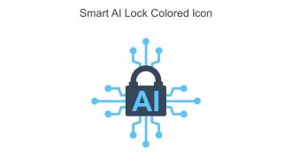 Smart AI Lock Colored Icon In Powerpoint Pptx Png And Editable Eps Format