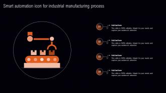 Smart Automation Icon For Industrial Manufacturing Process