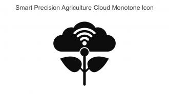 Smart Precision Agriculture Cloud Monotone Icon In Powerpoint Pptx Png And Editable Eps Format