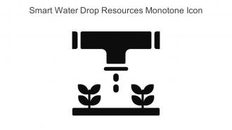 Smart Water Drop Resources Monotone Icon In Powerpoint Pptx Png And Editable Eps Format