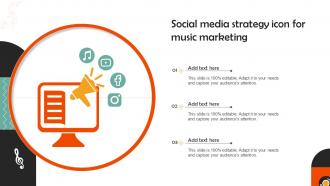 Social Media Strategy Icon For Music Marketing