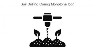 Soil Drilling Coring Monotone Icon In Powerpoint Pptx Png And Editable Eps Format