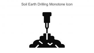 Soil Earth Drilling Monotone Icon In Powerpoint Pptx Png And Editable Eps Format