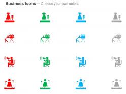 Sound editor composer camera operator film director ppt icons graphics