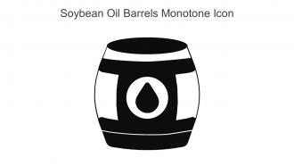 Soybean Oil Barrels Monotone Icon In Powerpoint Pptx Png And Editable Eps Format