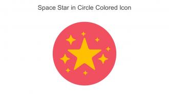 Space Star In Circle Colored Icon In Powerpoint Pptx Png And Editable Eps Format