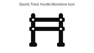 Sports Track Hurdle Monotone Icon In Powerpoint Pptx Png And Editable Eps Format