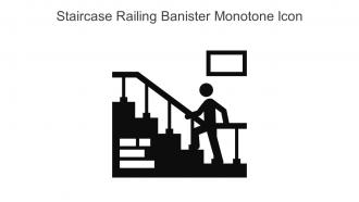 Staircase Railing Banister Monotone Icon In Powerpoint Pptx Png And Editable Eps Format