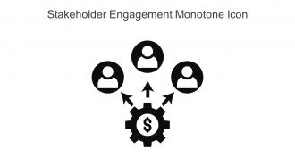 Stakeholder Engagement Monotone Icon In Powerpoint Pptx Png And Editable Eps Format