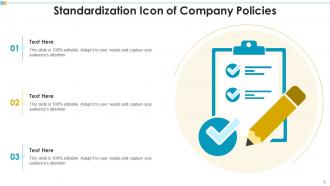 Standardization Icon Powerpoint Ppt Template Bundles