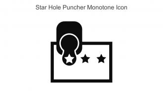 Star Hole Puncher Monotone Icon in powerpoint pptx png and editable eps format