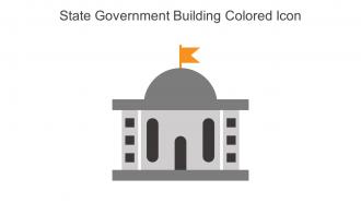 State Government Building Colored Icon In Powerpoint Pptx Png And Editable Eps Format