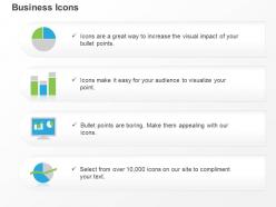 Statistical analysis growth graph financial stats pie chart ppt icons graphics