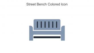 Street Bench Colored Icon In Powerpoint Pptx Png And Editable Eps Format
