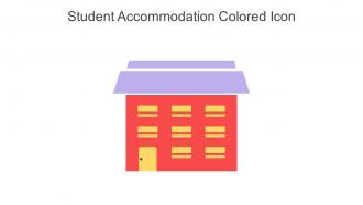 Student Accommodation Colored Icon In Powerpoint Pptx Png And Editable Eps Format