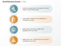 Symbol architect house exterior buildings ppt icons graphics