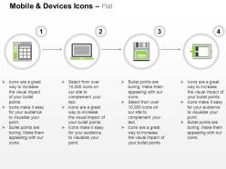 Tablet calculator floppy drive ppt icons graphics