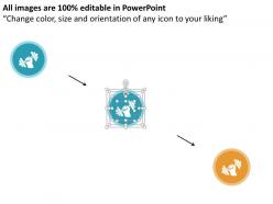 Target achievement business icons flat powerpoint design