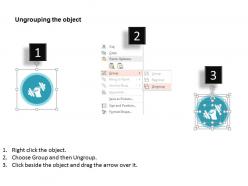 Target achievement business icons flat powerpoint design