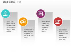 Target marketing social communication device cleaning ppt icons graphics