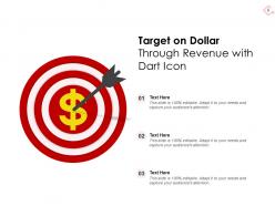 Target Revenue Businessmen Dollar Revenue Dart Icon Through