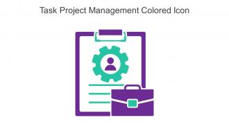 Task Project Management Colored Icon In Powerpoint Pptx Png And Editable Eps Format