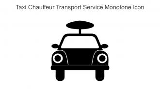 Taxi Chauffeur Transport Service Monotone Icon In Powerpoint Pptx Png And Editable Eps Format