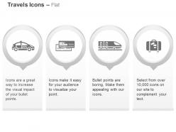 Taxi travel train holiday package ppt icons graphics