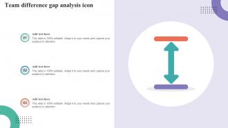 Team Difference Gap Analysis Icon