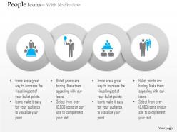 Team meeting leadership management editable icons