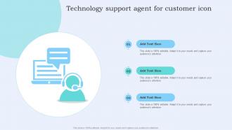 Technology Support Agent For Customer Icon