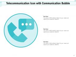 Telecommunication Icons Square Radiations Communication Frequency Connection Circle