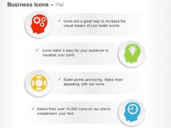 Thinking and generating ideas life ring time management ppt icons graphics