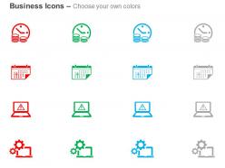 Time management calender event scheduling process control ppt icons graphics