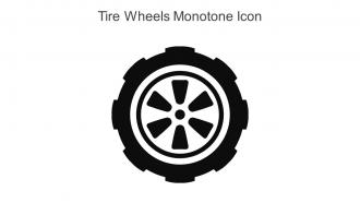 Tire Wheels Monotone Icon In Powerpoint Pptx Png And Editable Eps Format