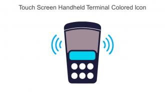 Touch Screen Handheld Terminal Colored Icon In Powerpoint Pptx Png And Editable Eps Format