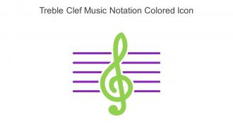 Treble Clef Music Notation Colored Icon In Powerpoint Pptx Png And Editable Eps Format