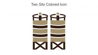 Two Silo Colored Icon In Powerpoint Pptx Png And Editable Eps Format
