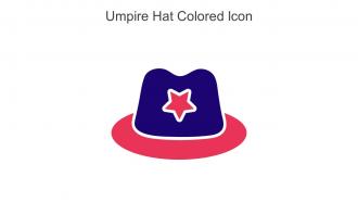 Umpire Hat Colored Icon In Powerpoint Pptx Png And Editable Eps Format