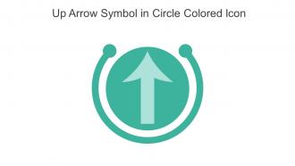 Up Arrow Symbol In Circle Colored Icon In Powerpoint Pptx Png And Editable Eps Format