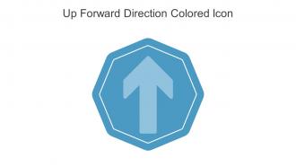 Up Forward Direction Colored Icon In Powerpoint Pptx Png And Editable Eps Format
