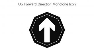 Up Forward Direction Monotone Icon In Powerpoint Pptx Png And Editable Eps Format