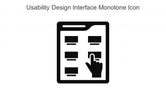 Usability Design Interface Monotone Icon In Powerpoint Pptx Png And Editable Eps Format