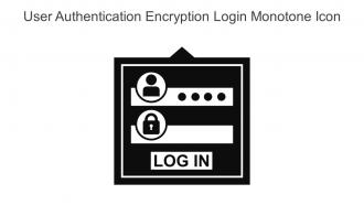 User Authentication Encryption Login Monotone Icon In Powerpoint Pptx Png And Editable Eps Format